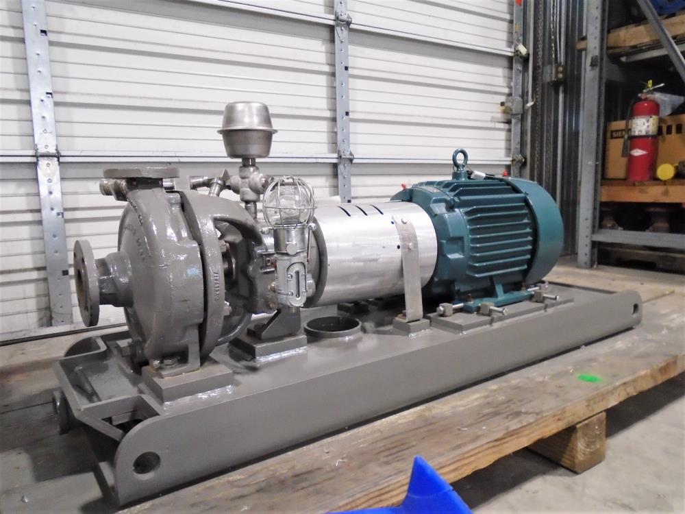 Flowserve Durco MK3 STD Centrifugal Pump 1K1.5X1-82RV/6.25 DCI Body, 10 HP Motor